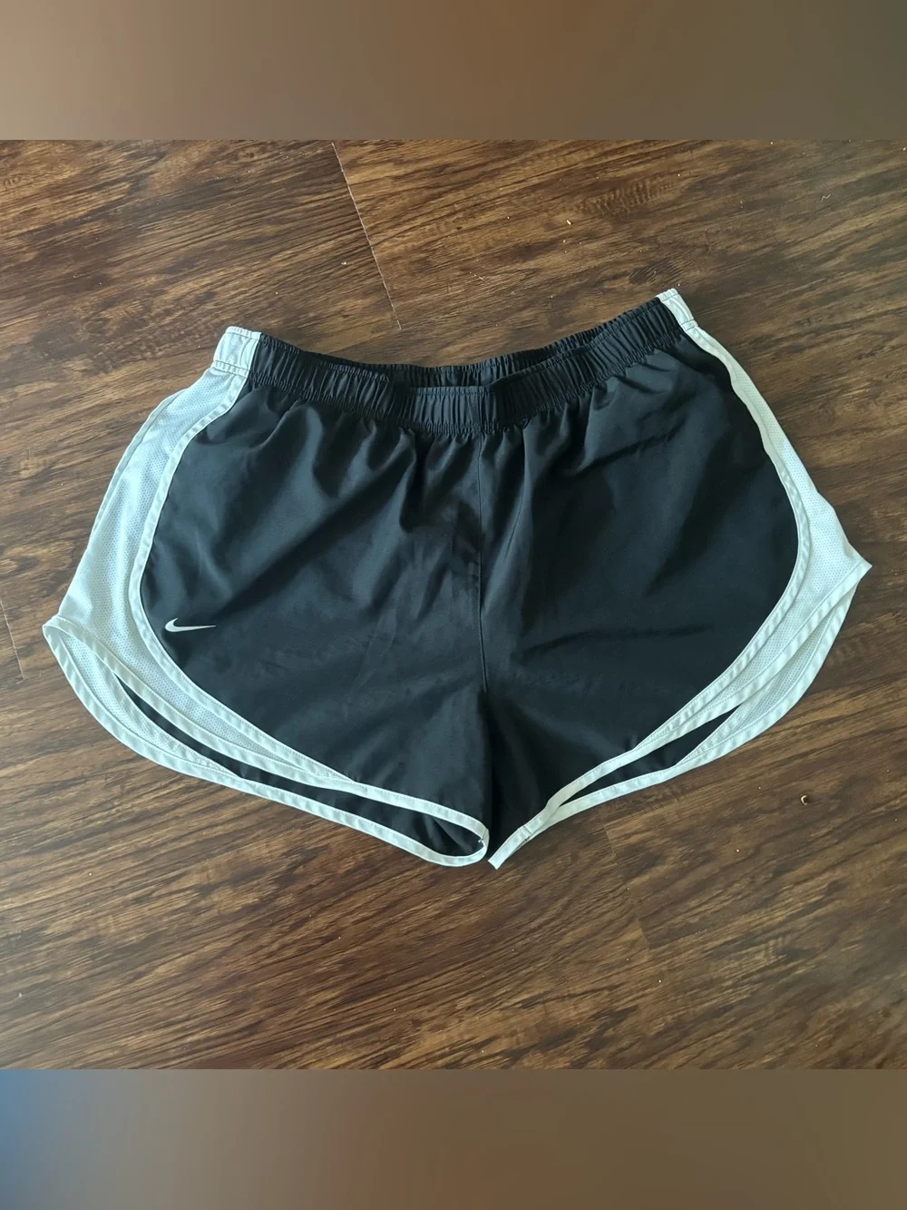 Nike Women’s Black Running Shorts with White Trim
